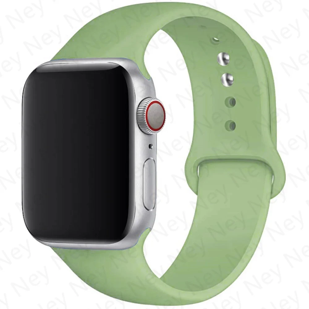 Sport Silicone Strap For Apple Watch Bands 40mm 44mm 45mm 49mm 41mm 38mm 42mm Bracelet iwatch Series se 9 5 4 6 7 8 Ultra 2 Band