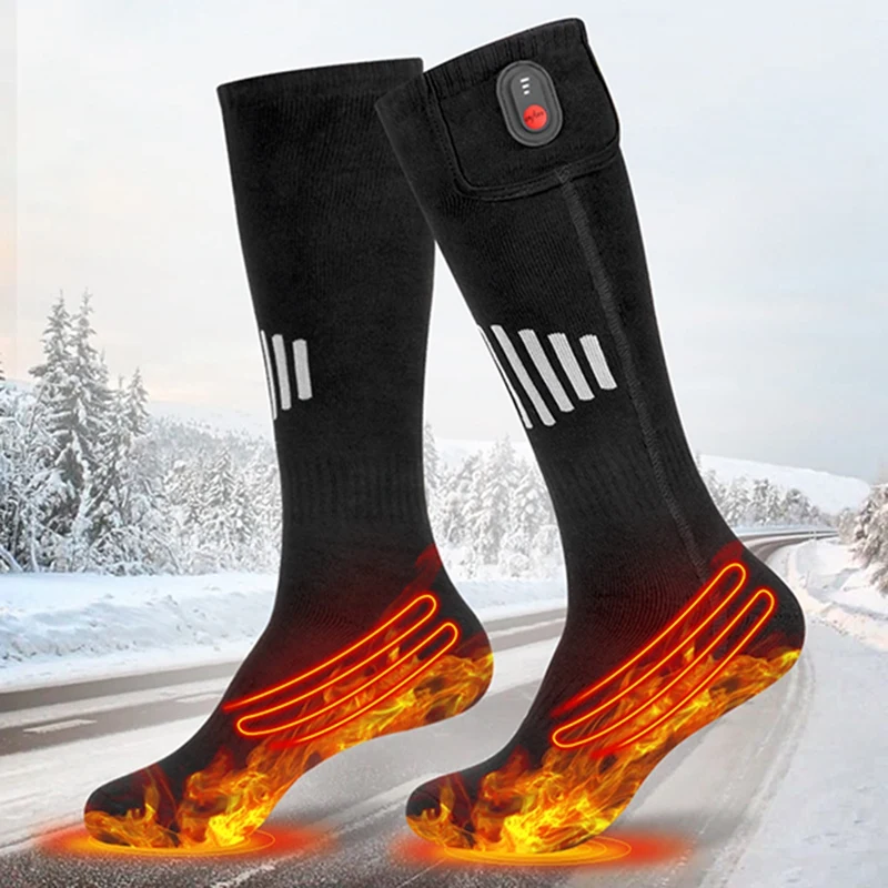 

Winter Snow Heating Socks With Battery Heating Socks Winter Snow Heating Ski Socks Socks With Heating Function Durable