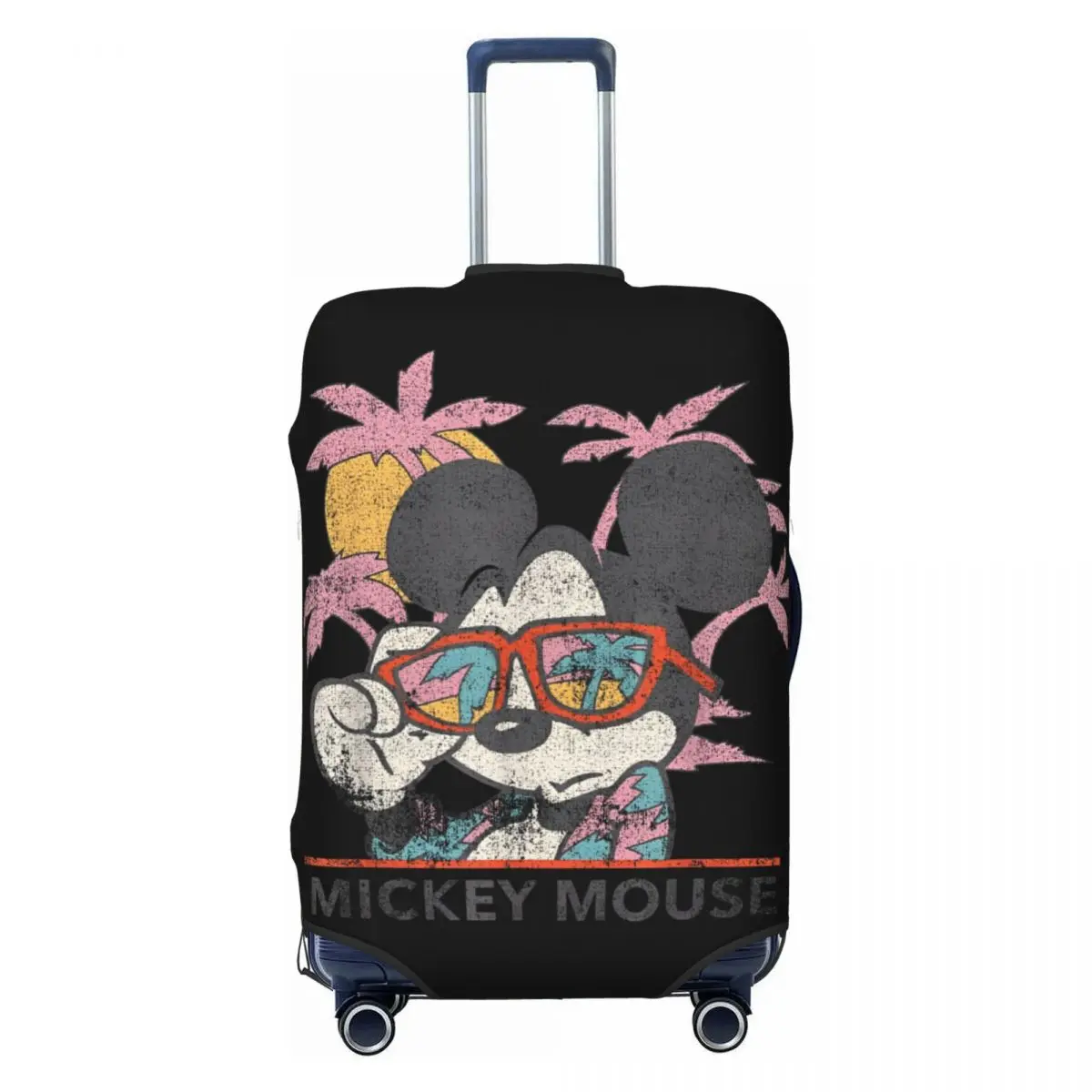 Mickey And Friends Mickey Mouse Tropical Portrait Suitcase Cover Holiday Practical Luggage Supplies Business Protection