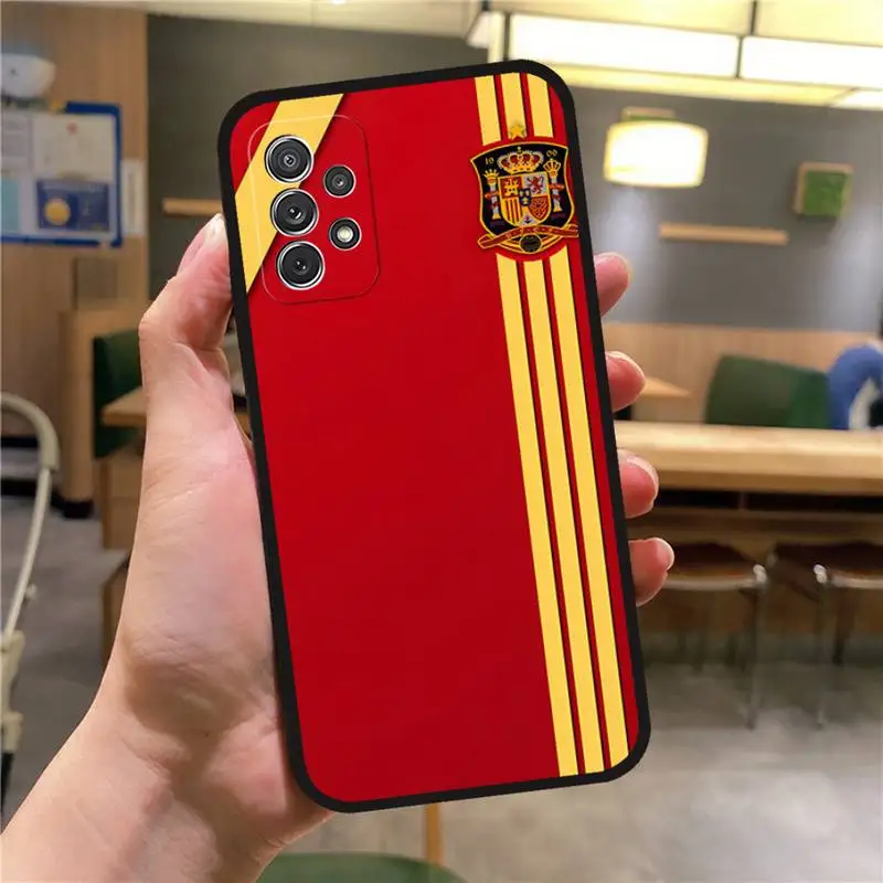 Spanish Flag Phone Case For Samsung S20 Fe Lite S21 S30 Ultra S21Fe S10 S9 E Plus Macia Soft Silicone Cover