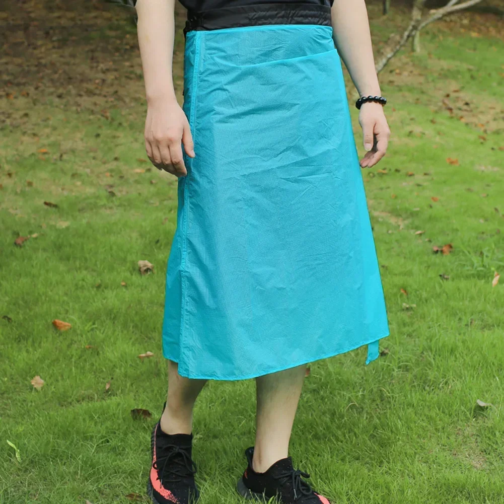 

1PC 15D Nylon Ultra-Light Hiking Skirt With Storage Pouch Waterproof Rain Cycling Half Camping Rain Pants Kilt Pants