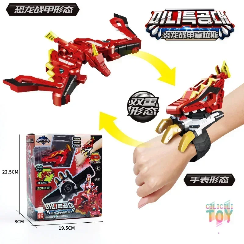 متوفر في المخزون Miniforce X ساعة لعبة سوبر ديناصور قوة Mecha تشوه روبوت المفضلة لعبة الصبي المنقولة لعبة مجسمة هدية مخصصة