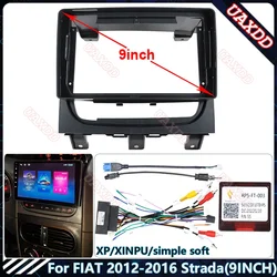 Car MP5 Radio Android stereo Harness screens accessories navigation dashboard cable frame canbus For FIAT 2012-2016 Strada 9INCH