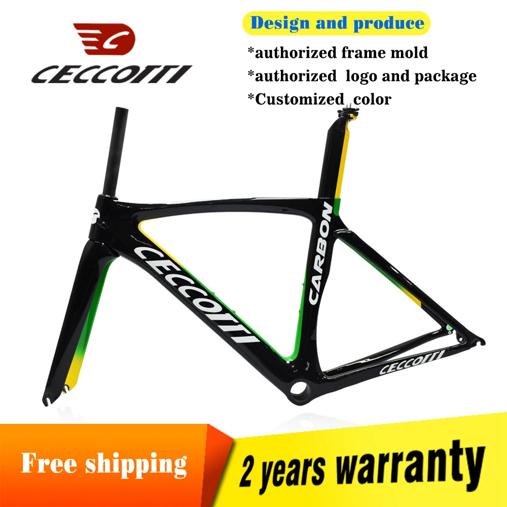 T1000 Carbon Road Bike Frame, Bicycle Frameset, Fork Seatpost, Customized Racing Bike, 700C, New Design, 2024