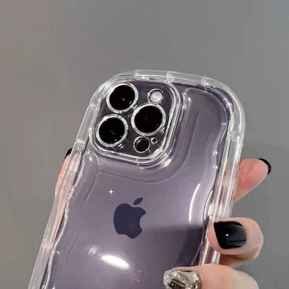 Luxuriöse transparente Seife-weiche Handyhülle für iPhone 17, Air 16, 15, 14, 13, 12, 11 Pro Max Plus 17 Pro, Kameraschutz, Airbag-Abdeckung – Detail 8