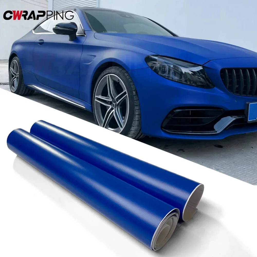 Hood Sticker for Car Tuning Stickers 1.45x2/3/6/28m Matte Film Wrapping Vinyl Bubble-free Dark Blue Rear Bumper Waterproof Wrap view 5