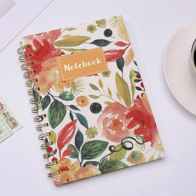 A5 Coil Notebook Agenda Daily Planner Planner English Notebook Notepad Monthly Schedule Book Stationery School Supplies