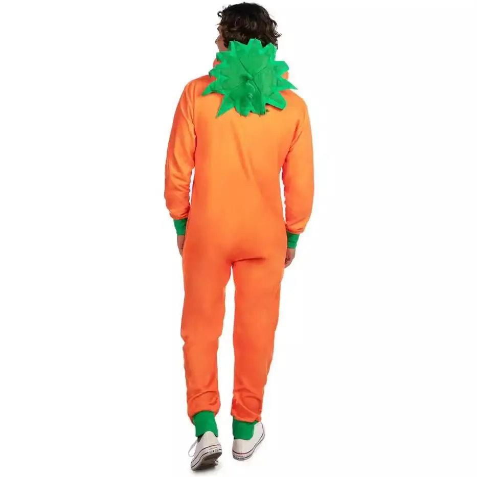 New loween Adult Orange Pumpkin Onesie Costume Set Par Role Play Couple Outfit Design Cusizable Chinese Sle Women's...
