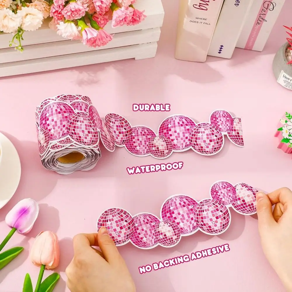 Self Adhesive Chalkboard Bulletin Board Border Pink 7.5cm Border Classroom Decors Paper DIY Decorative Stickers Handmade Crafts