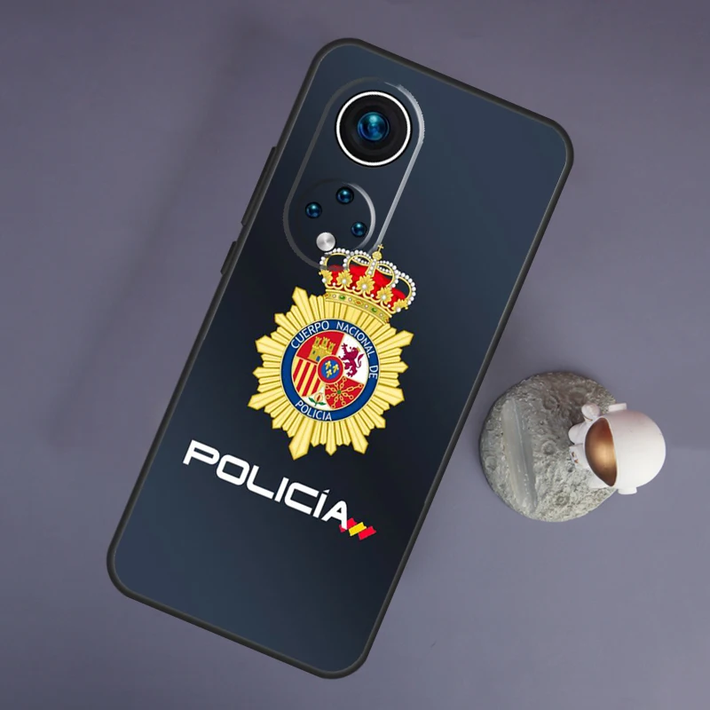 Spain National Police Logo For Huawei Honor Magic 5 Lite 70 50 X8 X9 a P20 P30 P40 P50 P60 Pro P Smart Nova 9 5T Case