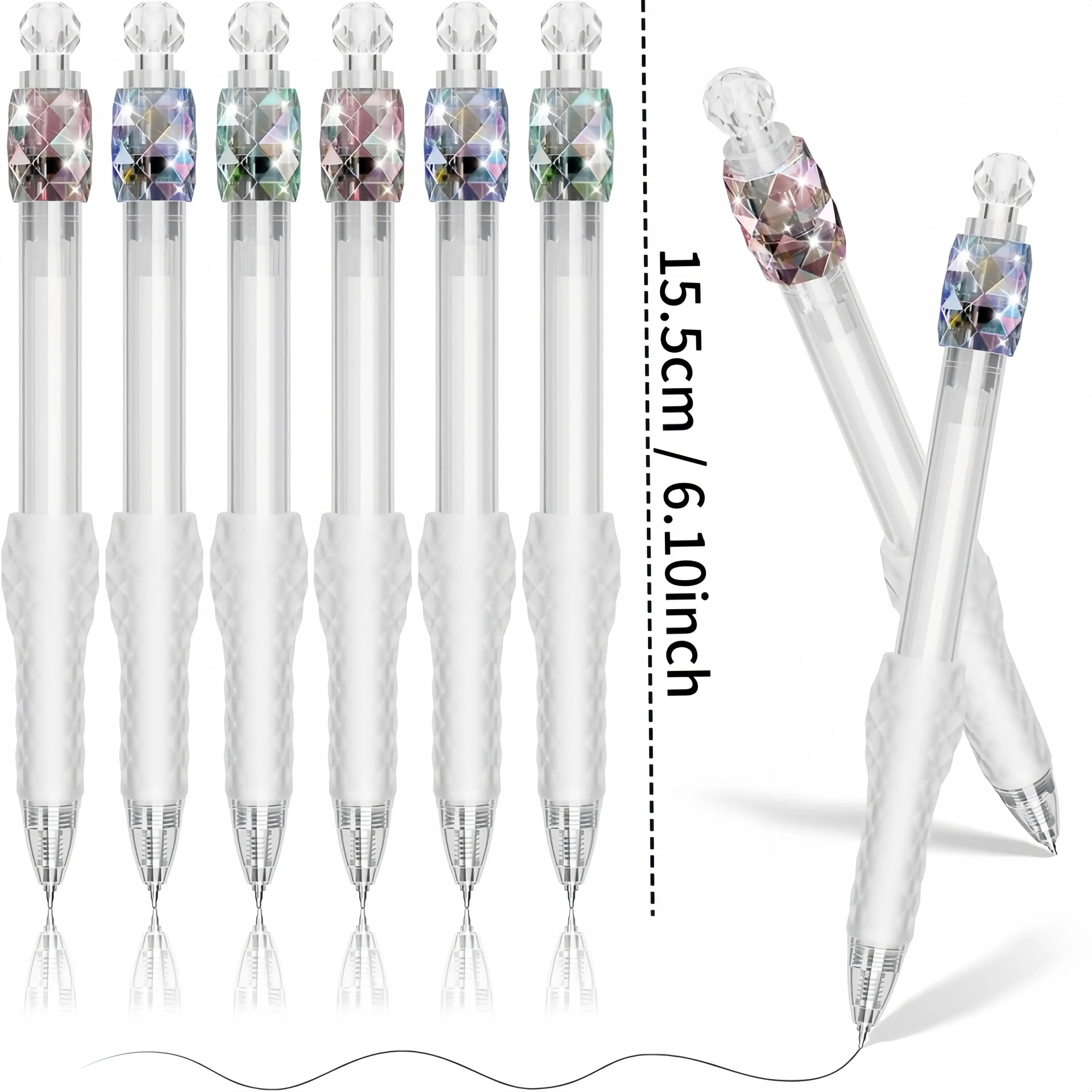 [Halloween, Christmas] 2 Gel Pens – Fidget Spinner Design, Black Ink, Fine Point, Smooth & Quick-Drying Writing with Soft Grip