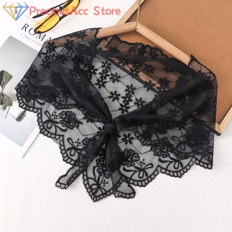 

Traditional Triangle Lace Mantilla Women Head Covering Christian Church Catholic Veil Spanish