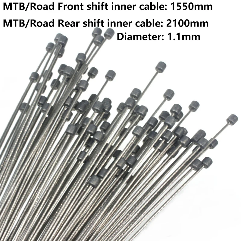 Fiets Slijpen Shift Remkabel Mtb Racefiets Shift Brake Inner Cable Slijpen Rvs Kabel 1.5/1.1Mm dia Fiets Deel