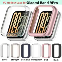PC Hollow Case For Xiaomi Mi band 9 Pro Smart Watch Strap Bumper Cover Screen Protector For Xiaomi Mi band9 Pro