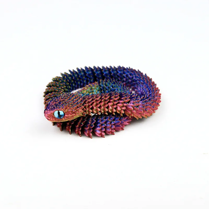 Articulated Snake Decor Figurine Model