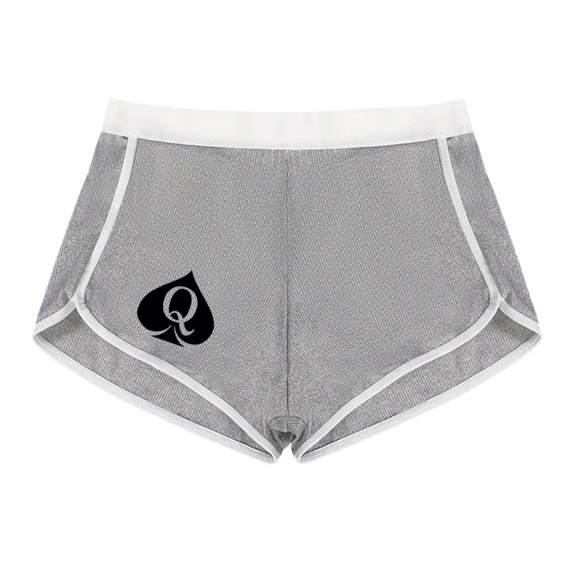 Queen of Spades Womens Cotton Boxer Underwear Ladies Breathable Comfortable Security Panties Sexy Sports Female Hipster Boyshort