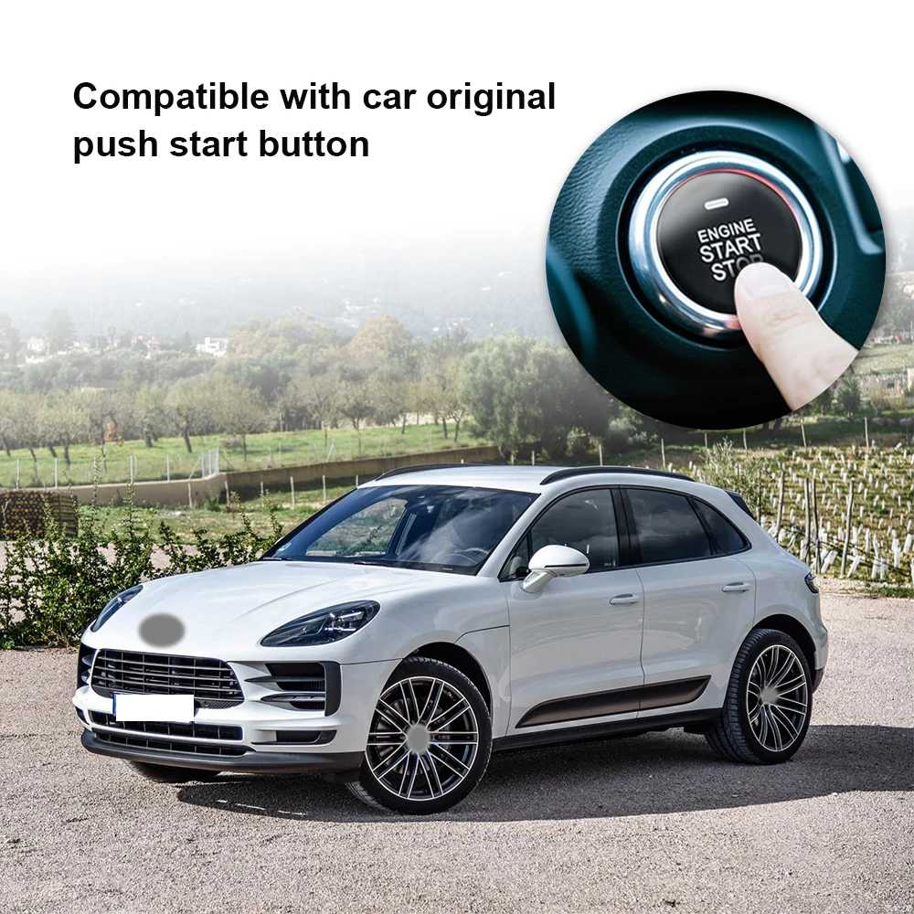 OVI Car Remote Start Push Button Engine Start Car Alarm System Plug and Play Fit for Porsche Cayenne