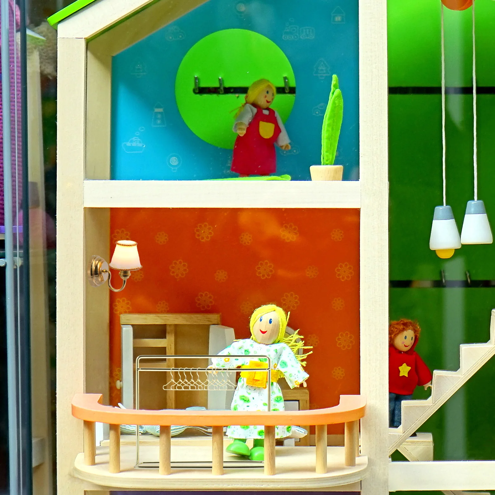 

1 set 1 Set Mini Hangers For Clothes Rack Sturdy Metal Organizer Kids Room Decor Display Stand Accessories Outfit Holder