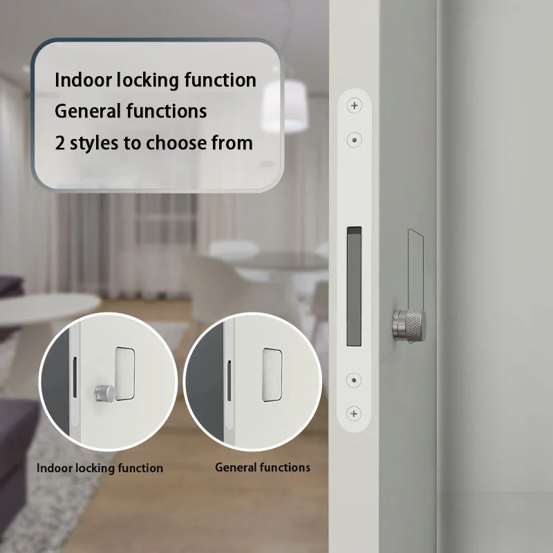 Invisible Door Lock Indoor Without Handle Silent Unlocking Bedroom Door Bathroom Door Kitchen Door Magnetic Suction lLock