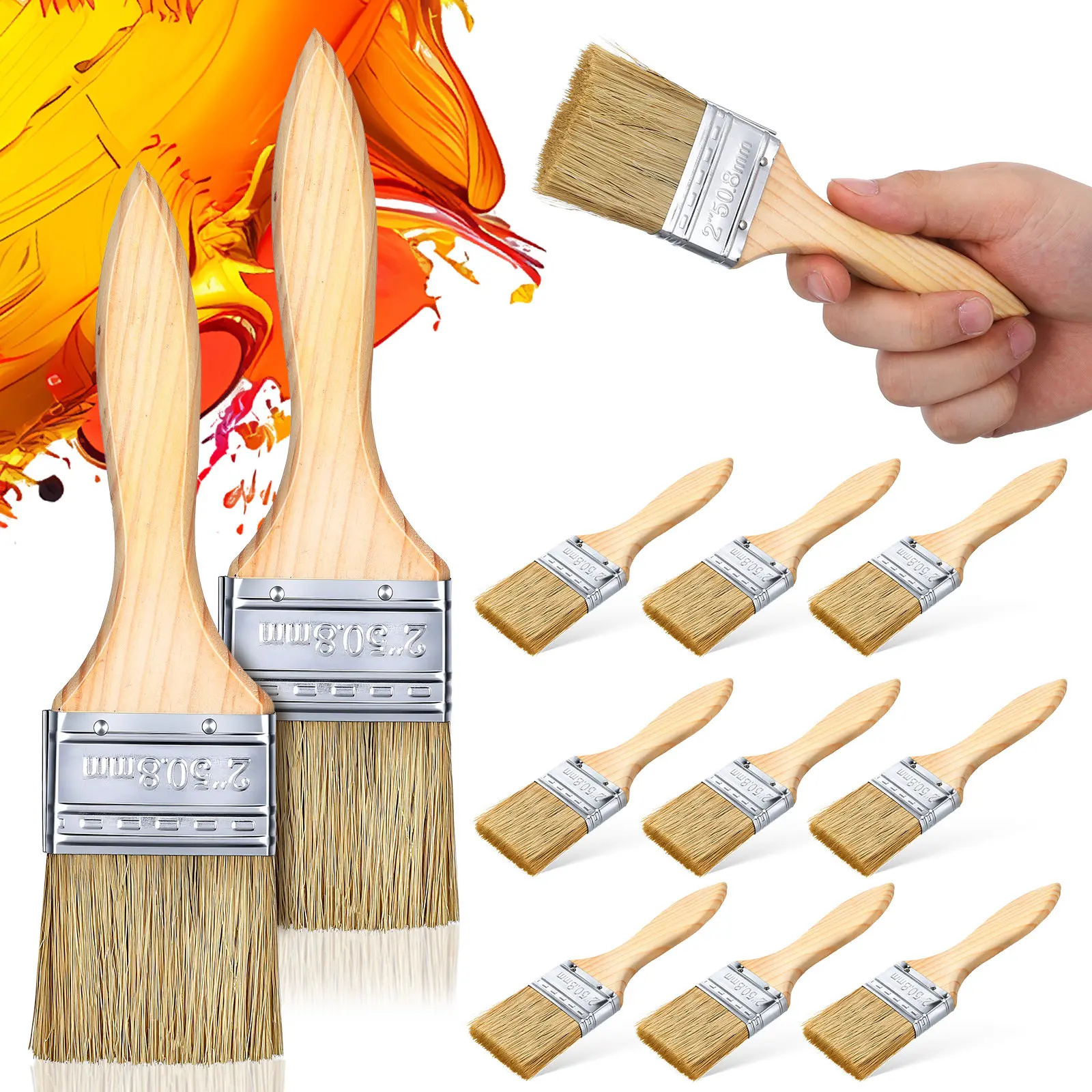 30-pinceaux-plats-a-manche-en-bois-epais-pour-murs-meubles-armoires-teinture-du-bois-vernis-bordures-peinture-professionnelle