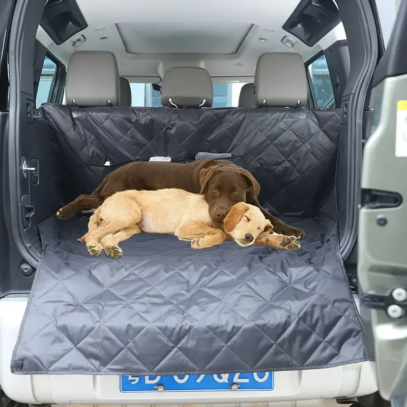 Juste de siège arrière de coffre de voiture pour Land Rover, Oxford Grill, noir, siège pour animaux de compagnie, coussin de transport pour animaux