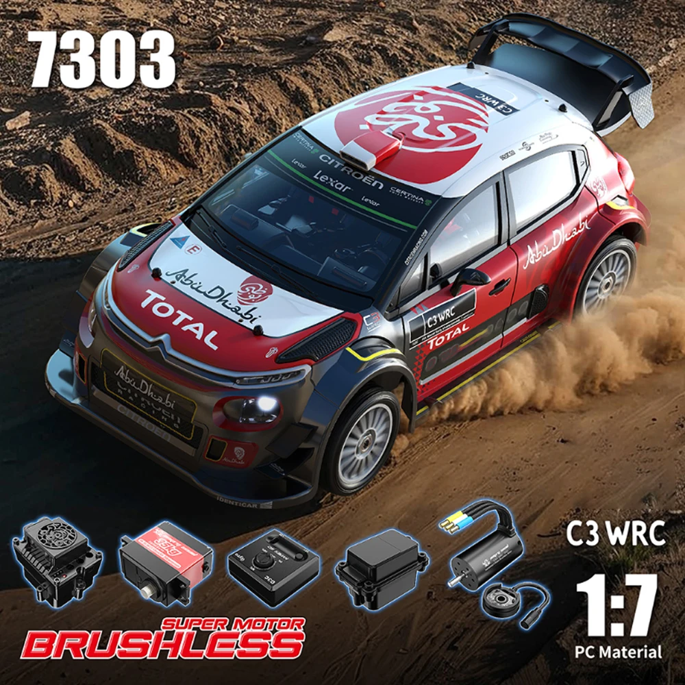 

MJX HYPER 7303 1:7 Remote Control Car Rally Car Professional Rc Simulation Remote Control Model Car Toy Gift