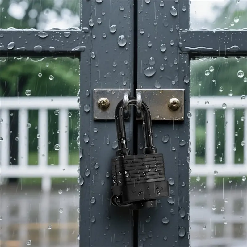 AT29-6Pack Waterproof Keyed Alike Padlocks - Outdoor Padlock Heavy Duty