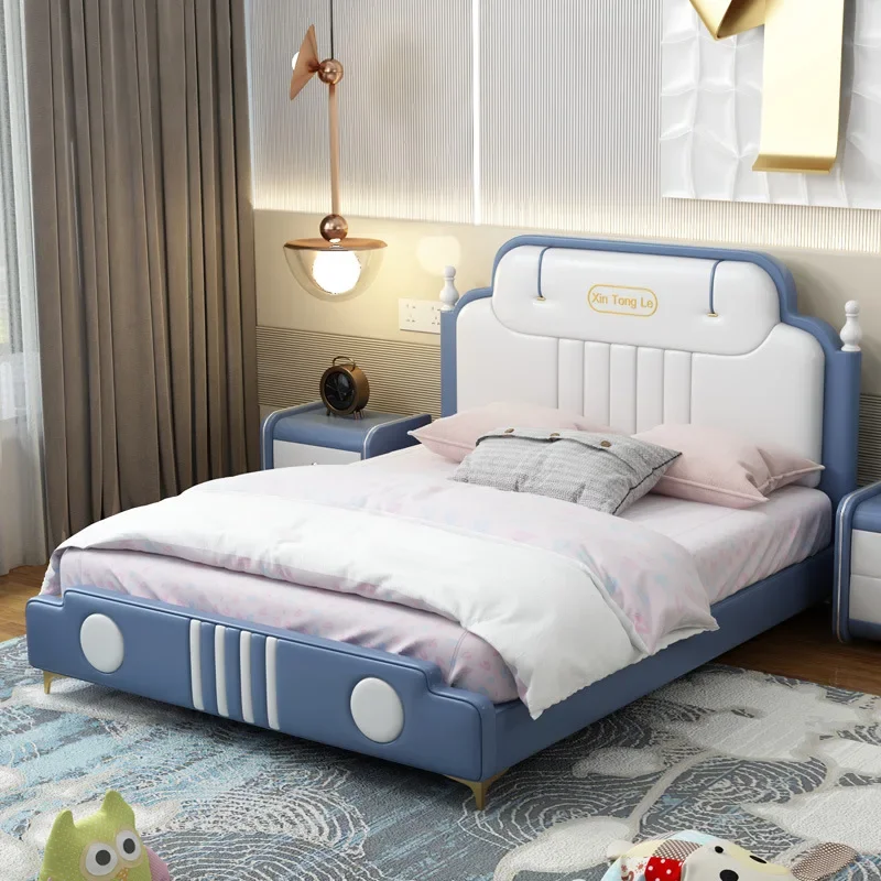 Children's furniture children's bed boy American light luxury modern simple youth solid wood children's room