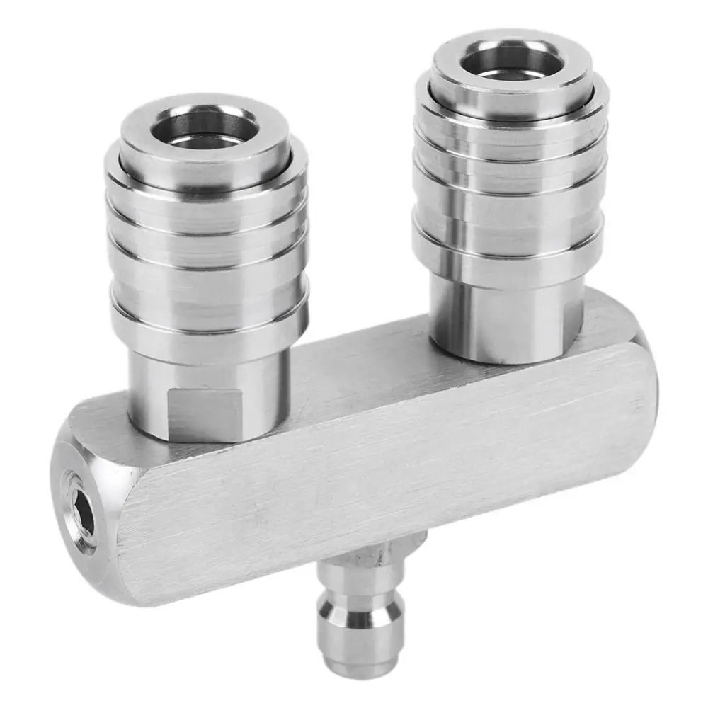 Stainless Steel Pressure Washer Tip 4000 PSI 2-in-1 Design High Pressure Washer Connector Quick Connector High-Power