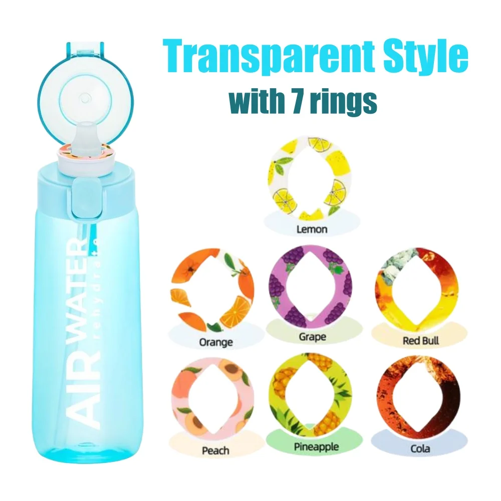 750 ml / 25 oz waterfles met fruitsmaak 0 suiker 0 calorieën sportdrinkbeker met 7 fruitpods ideaal voor fitnesssporten buiten