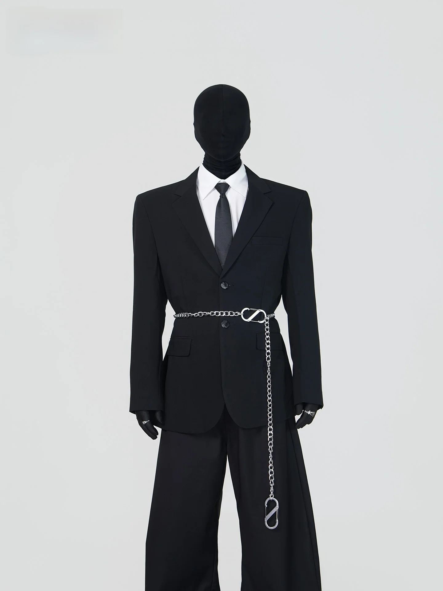 

Мужской повседневный пиджак VE2 Bla с одним рядом пуговиц, плоским воротником, свободного кроя, с подплечниками, не требующий глажки, модный городской стиль