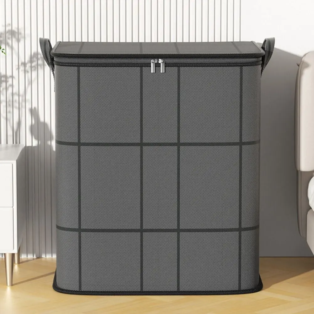 

Non Woven Fabric Clothes Quilts Storage Bag Large Capacity Foldable Blanket Comforter Bags Dustproof Reinforced Handles