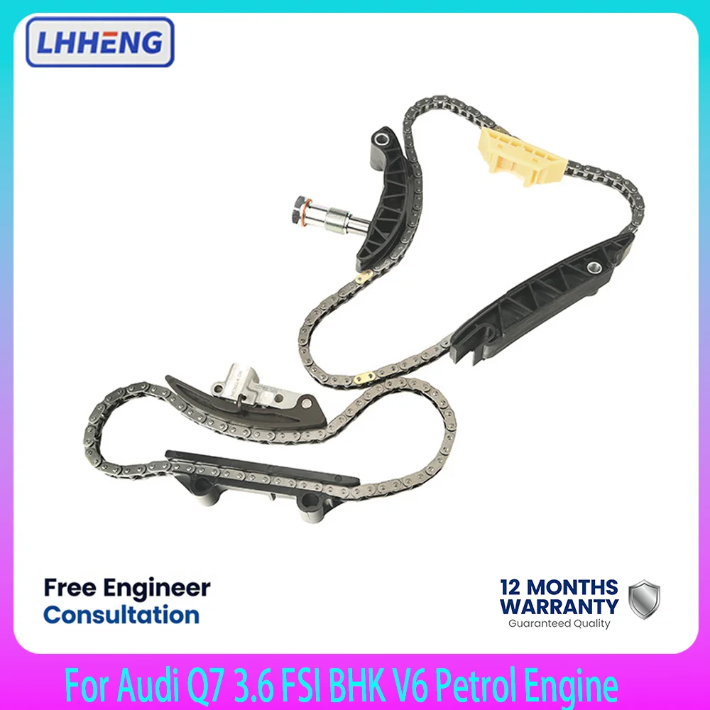 Timing Chain Kit 8Pcs For Audi Q7 3.6 FSI 3.6L BHK BWS V6 Petrol 2006-2010 03H109503 066109503B Engine Timing Repair Set