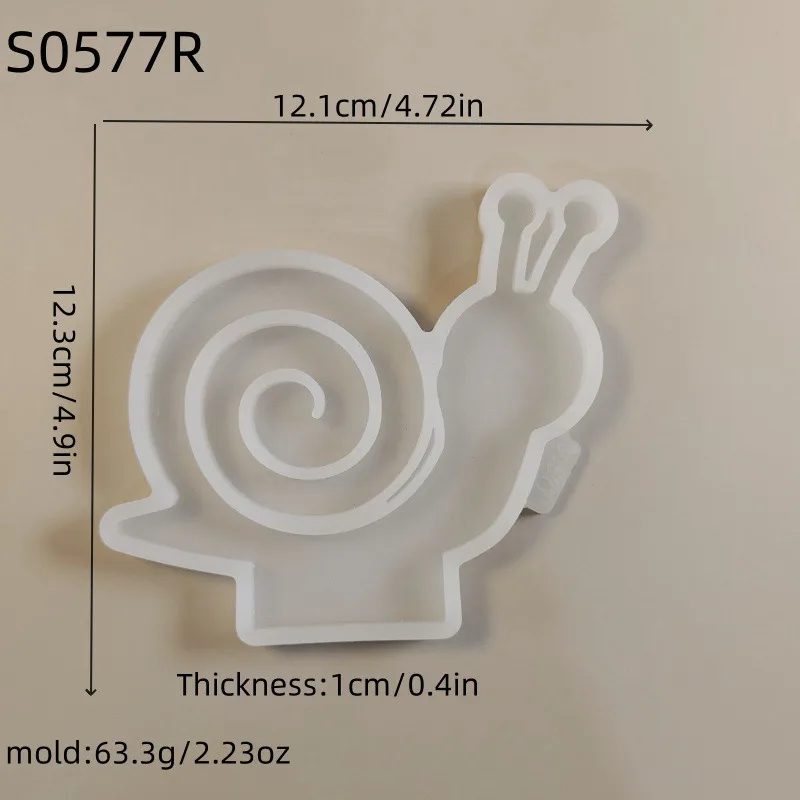 Snail Insert Candlestick Base Silicone Mold DIY Hanger Decoration Pendant Cement Gypsum Resin Epoxy Mold Home Decoration Storage