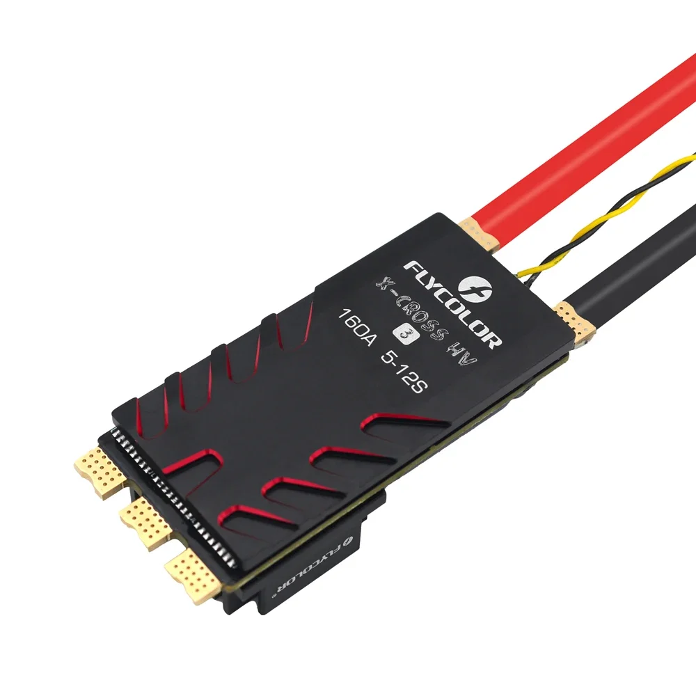 Flycolor X-CROSS HV3 60A/80A/120A/160A Esc 5-12S BLHeli-32 Dshot Proshot 64Mhz 32-Bit Speed Controller Voor Rc Fpv Racing Drone