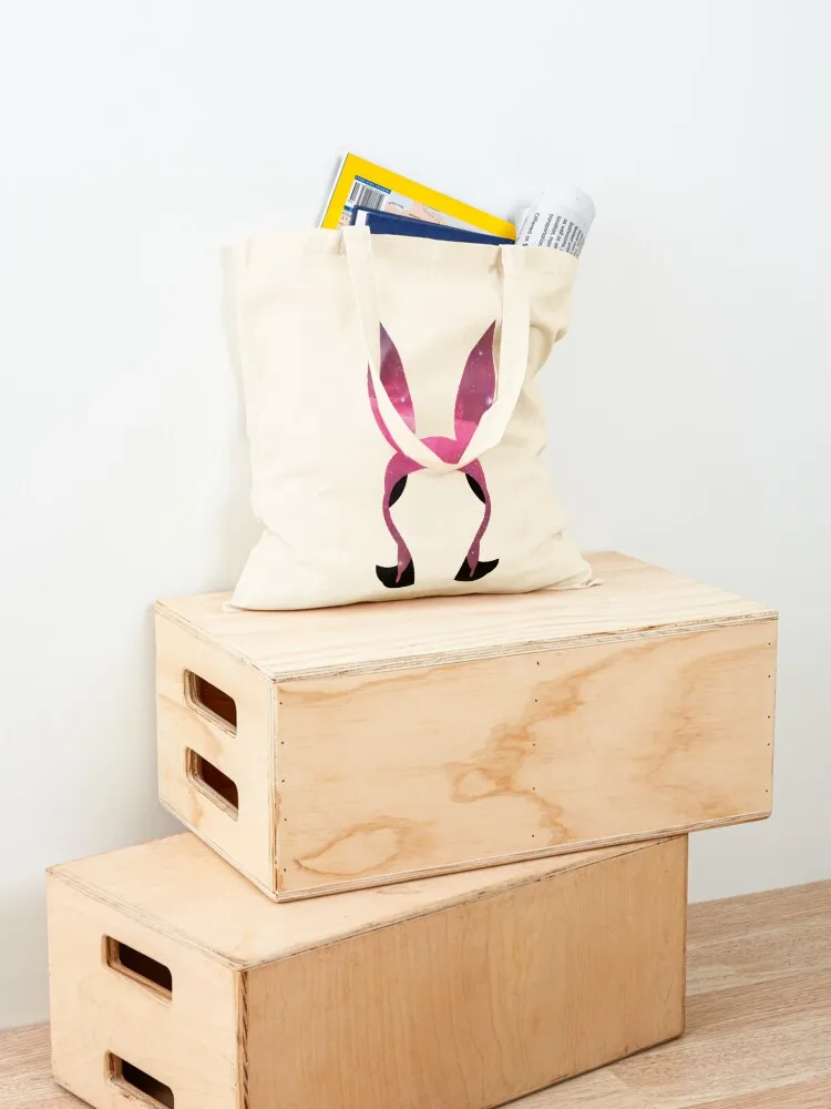 Cosmic Bunny Ears Tote Bag shopper bag women canvas canvas personalized