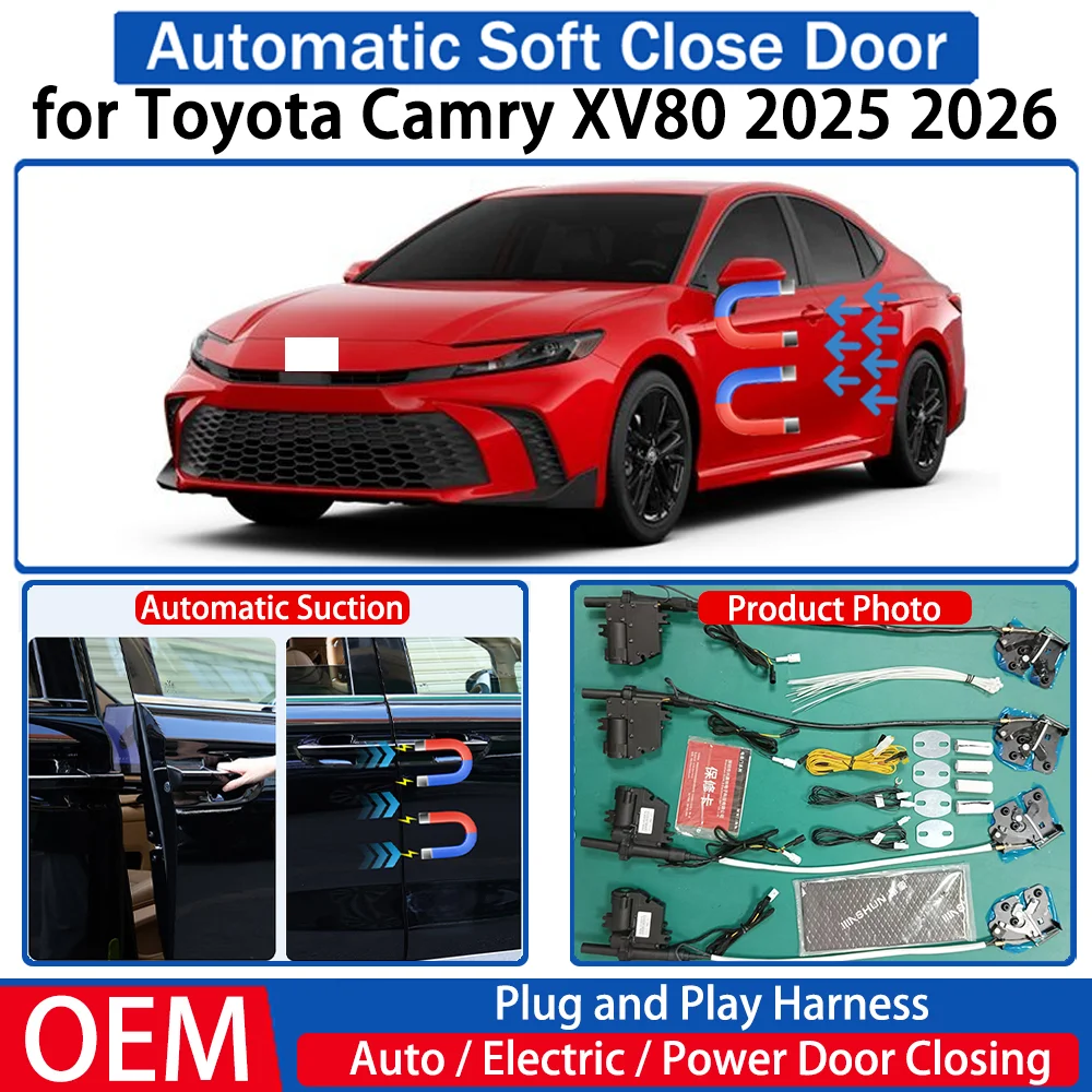 

for Toyota Camry XV80 2025 2026 Car OEM Automatic Soft Close Door Electric Suction Kit Auto Power Closing System Plug＆play