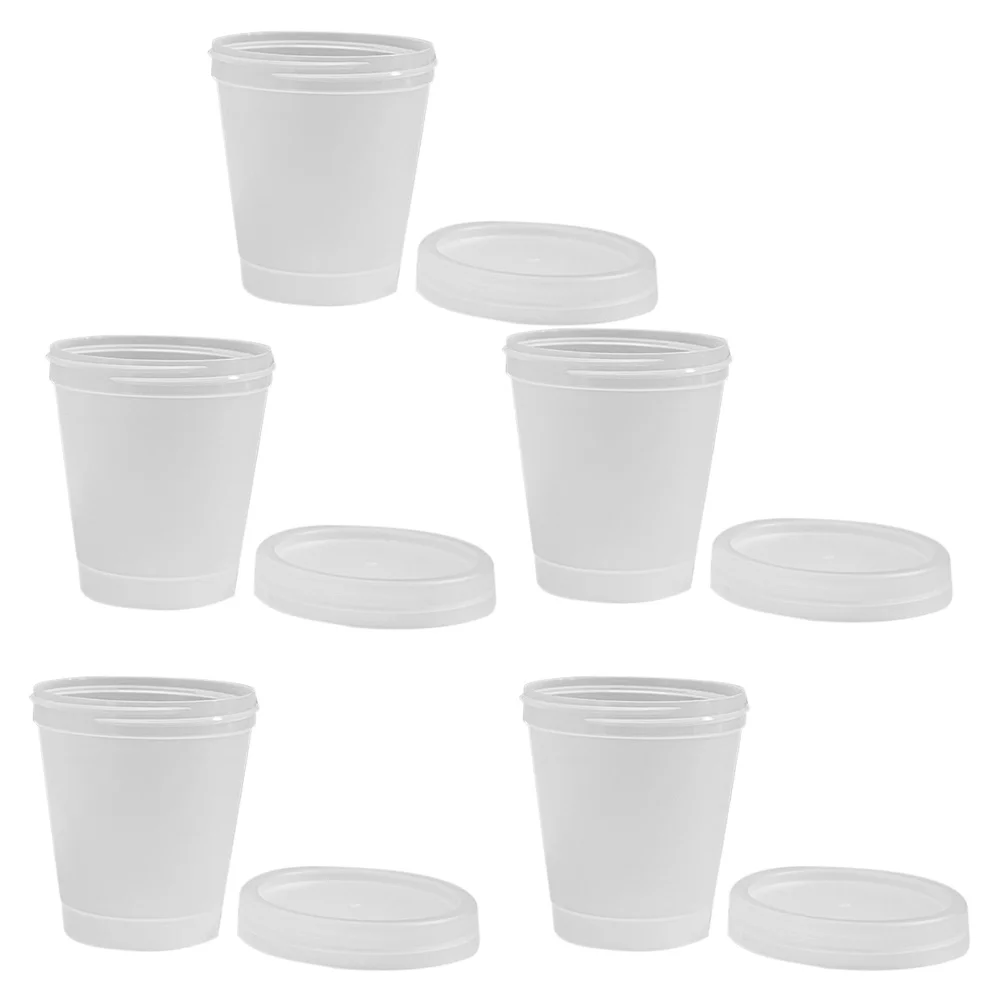 5Pcs Containers Empty Cream Jars Lip Eye Mask Dispensing Cases Lightweight Durable Cream Cases