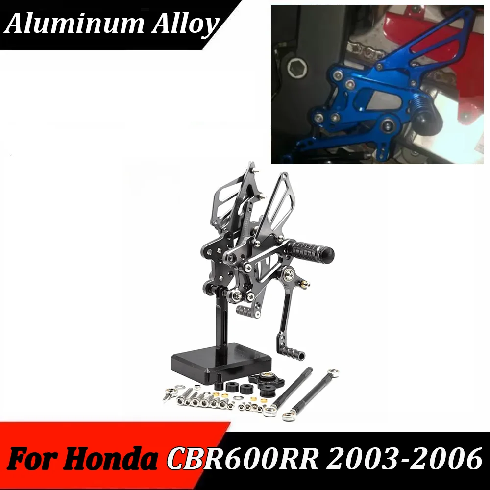 

Motorcycle Rearset Footpeg Pedal Foot Peg Adjustable Footrest Rear Set For Honda CBR 600RR CBR600RR CBR-600RR 2003-2005 2006
