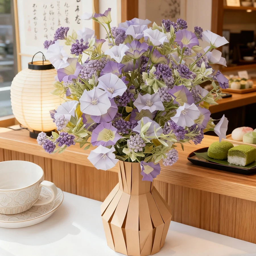 

Silk Artificial Flowers Morning Glory Wedding Home Room Table Decor Wreaths Bridal Bouquets Vase Celebration Surpise For Friends