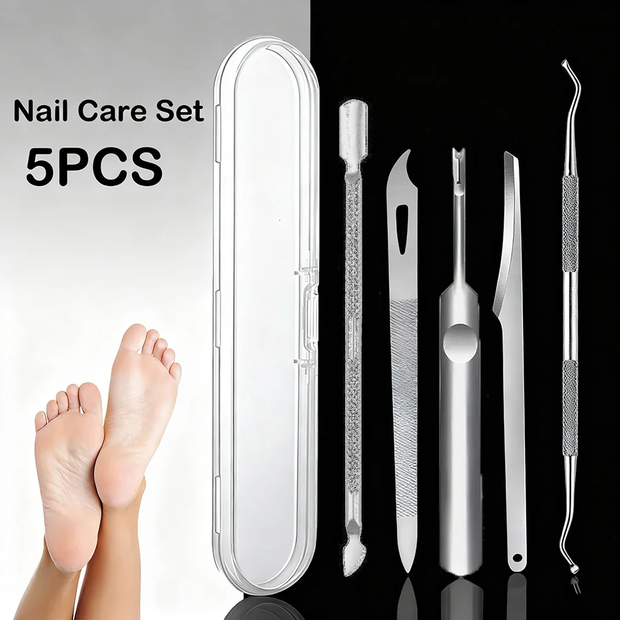 Nail Professional Stainless Steel Nail Cutter Scissor Nippers Muti Function Cuticle Pusher Remover Nail Care Manicure Tools Kits