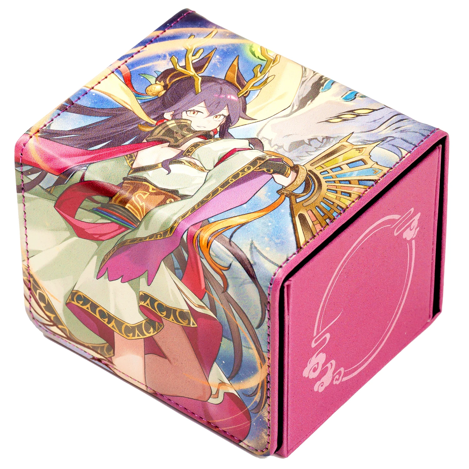 Yugioh Emilia, Dance Priestess of the Nekroz Deck Box Yu-Gi-Oh! OCG PTCG Trading Cards Pu Leather Collection Box 100+