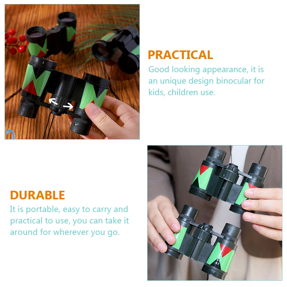 4 Pcs Children's Outdoor Telephoto Portable Supply Convenient Toy Kids Telescope Wear-resistant Accessory