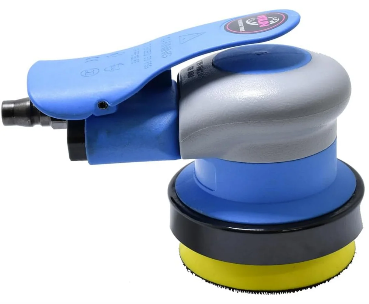 Pneumatic Randow Track Sander 3 "75Mm 13000Rpm untuk Alat Pemoles Diy Pekerjaan Kayu Bodi Otomatis untuk Menghilangkan Karat