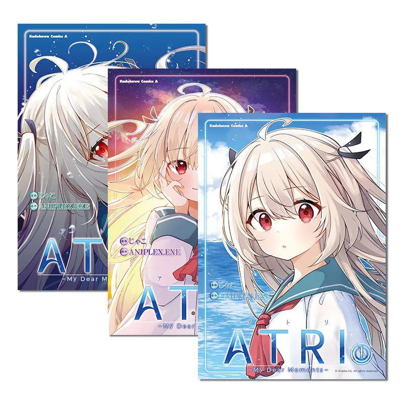 ATRI -My Dear Moments Vol.1-3 Set Illustrated By Jako, Japanese-style Soft and Cute Healing Manga Japanese Version