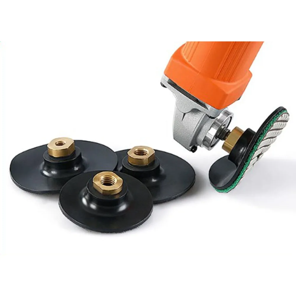 1pcs Rubber Backing Pad Hook&Loop Polishing Grinding Disc Holder For Angle Grinder Water Dry Abrasive Discs Backed Sandpaper