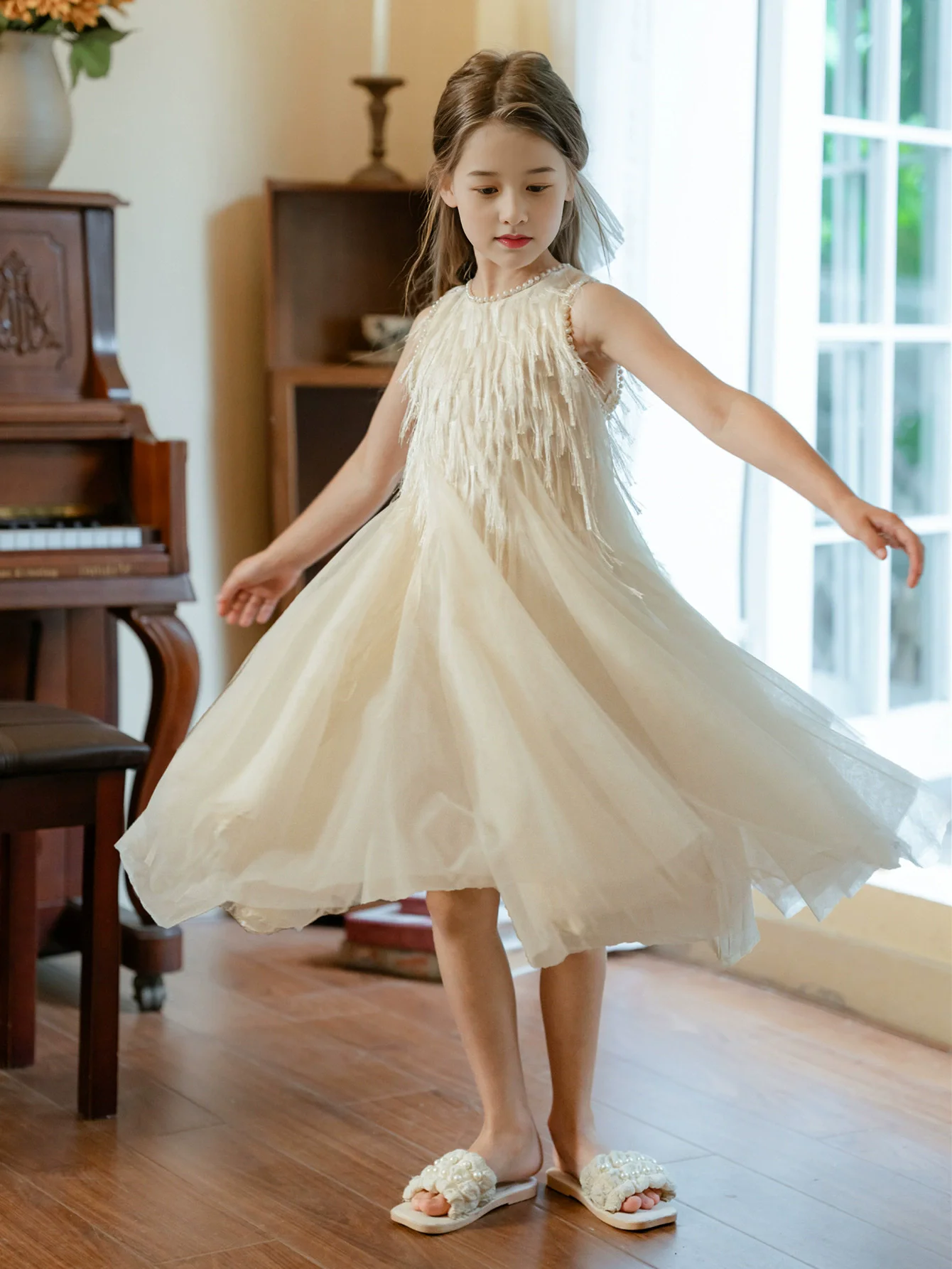 

Платье для девочек, детская праздничная одежда для дня рождения, детское платье принцессы для девочек, детские летние платья с кисточками для девочек