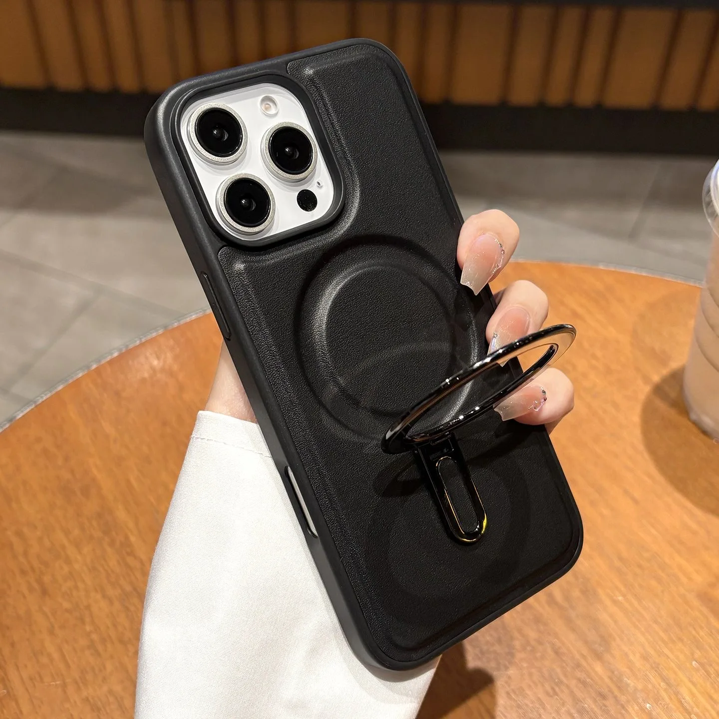 ขาตั้งแบบพลิกได้สำหรับเคสแม่เหล็ก Magsafe สำหรับ Samsung S25 S23 Ultra S24 FE S22 Plus S25 Edge รองรับการชาร์จไร้สาย ป้องกันการกระแทก