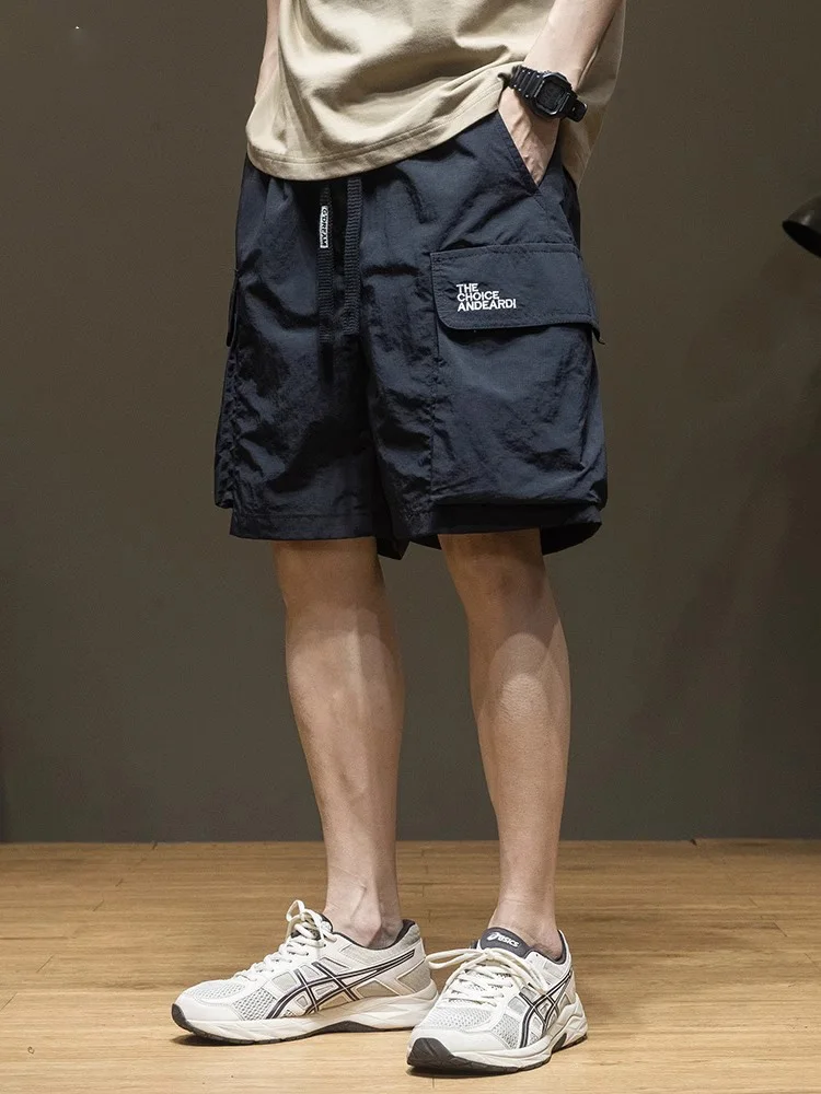 

Trendy Qui Dry Workwear orts Men's 2024 Summer New Sle Loose Fit Casual Pants plus Size Trendy Straight Leg Trousers