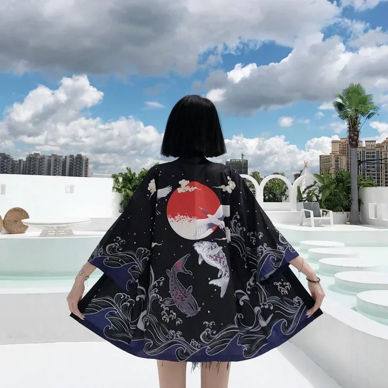 Japanse Street Classic Dames Kimono Nieuwe Losser Japan Street Wear Heren Vest Outdoo Casual Harajuku Stijl Unisex Haori